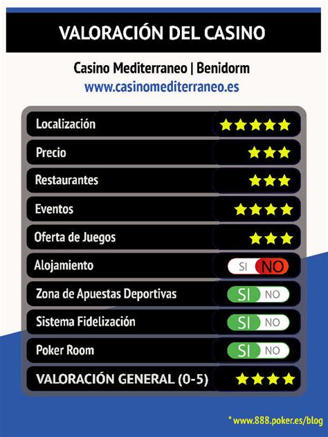 Torneos poker casino mediterraneo benidorm.