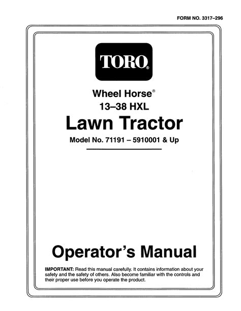 Toro 13 38 hxl service manual. - Ulysses travel guide ontario s bike paths and rail trails.