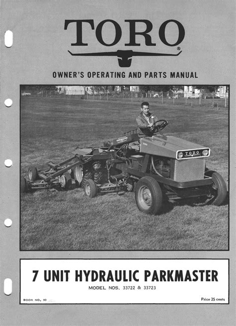 Toro 7 unit park master mower parts manual. - Lebensbeschreibung der erzbetru gerin und landsto rzenin courasche..