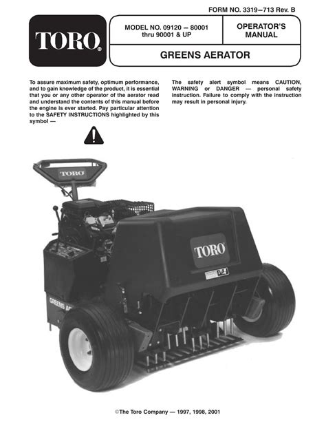 Toro greens aerator service manual download. - Fourier series and boundary value problems brown and churchill series.