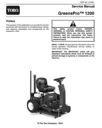 Toro greens pro 1200 service repair workshop manual. - Bilingual handbook of business corresponence and communication.