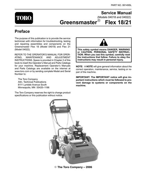 Toro greensmaster flex 18 21 service repair manual. - National rv 1991 tropical service manual.