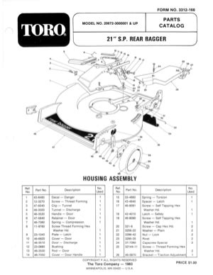 Toro model 20378 manual. Parts & Manuals Model 20370 - Serial 316000001 - 316999999 22in Recycler Lawn Mower. Product Information ... For peace of mind, insist on Toro genuine parts. $22.99 USD. 
