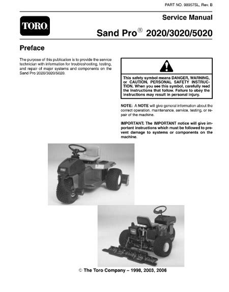 Toro sand pro 2020 3020 5020 service repair workshop manual download. - Stihl fs 25 4 fs 65 4 reparaturanleitung werkstatt service.