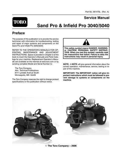 Toro sand pro infield pro 3040 5040 service repair workshop manual. - Audi a4 b8 motor2 0l service manual limba romana.