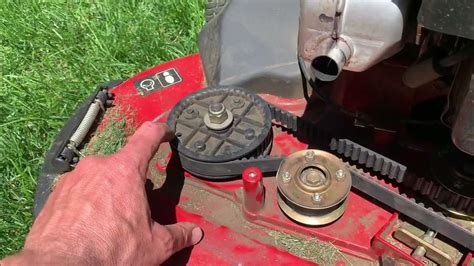 I needed to change the v-belt that runs the blade system on my Toro Timemaster. This video explains how to do just that. Here is the replacement belt: htt.... 