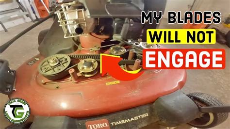 Toro timemaster blades not engaging. Here is how you can replace a broken cable break on a toro timemast 30 lawn mower. The part I used is an OEM part that can be found on amazon here:https://... 
