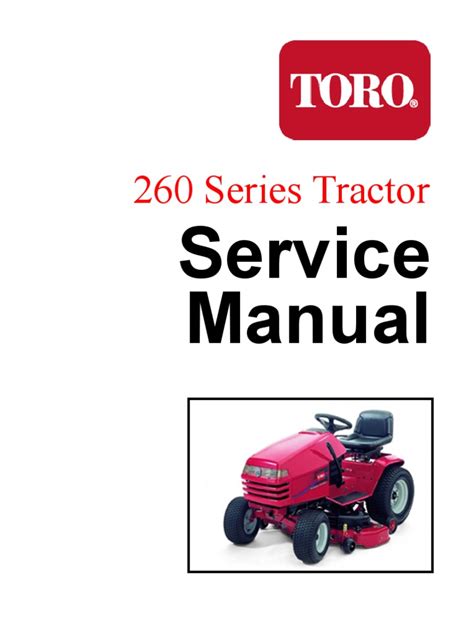 Toro wheel horse 260 series service manual. - Cnc milling machine maintenance training manual.