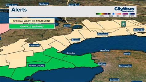 Toronto, GTA under special weather statement for heavy rainfall