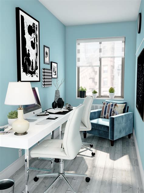 Torquoise Home Office Decorating