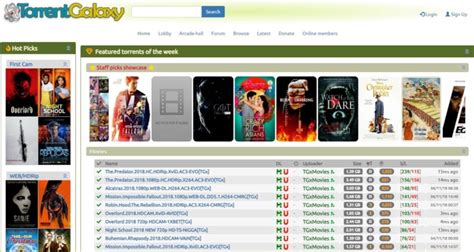 Torrent galaxy. Based on the results, we present to you our list of the best torrent websites: 1. YTS. YTS (formerly YIFY) is the most popular movie torrent website with over 28.2 million active users. It is an excellent choice for users looking to download newly launched movies and shows. 