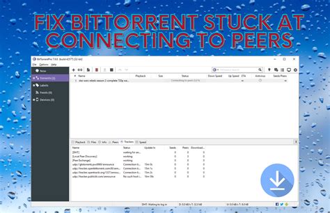 Torrent stuck on connecting to peers. Aug 16, 2023 ... Comments5 ; How To Fix uTORRENT STUCK On Connecting To Peers. Online Tech Tips · 160K views ; How to HACK Website Login Pages | Brute Forcing with ... 