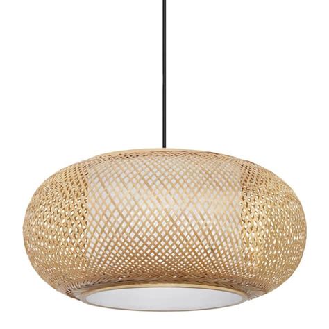 Torres Black + Cane Pendant Light