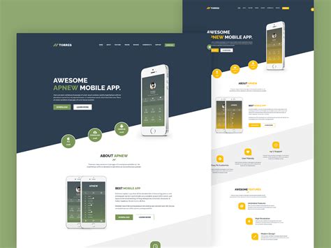 Torres React App Landing Page Creative Landing Page Templates