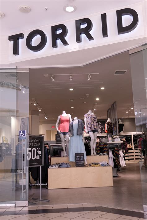 Torrid stores also carry comfortable clothing and accessories for all seasons and occasions. In season, we carry plus size swimwear and high-waisted swimsuits, beach cover ups, jean shorts, wide width sandals, jackets, and cocktail dresses designed to fit beautifully.