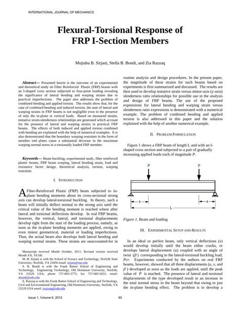 Torsional response—warping - Massachusetts Institute of …