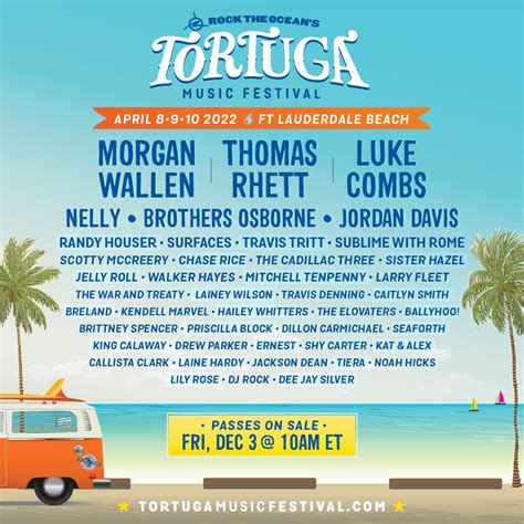 Tortuga Music Festival Lineup 2023