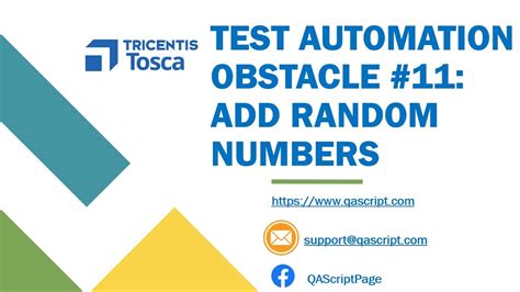 Tosca Tutorial Lesson 117 Add Random Numbers Math Expression