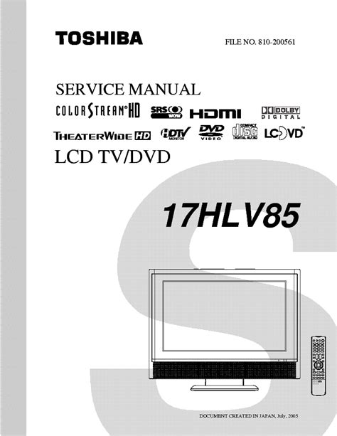Toshiba 17hlv85 lcd tv dvd service manual download. - Sharp practice the real mans guide to shaving.