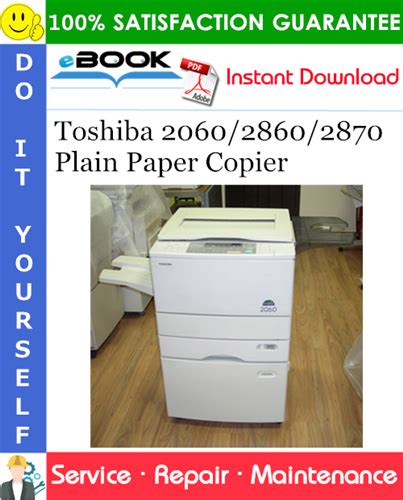 Toshiba 2060 2860 2870 plain paper copier service repair manual parts catalog. - A practical guide to media law.