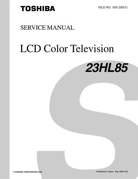 Toshiba 23hl85 lcd color tv service manual. - Honda z50r full service repair manual 1978 1983.