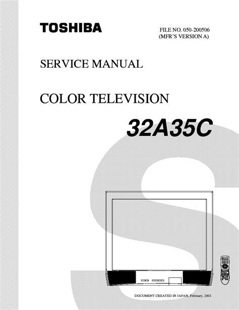 Toshiba 32a35 32a35c color tv service manual download. - Poemas lusitanos do doutor antonio ferreira..