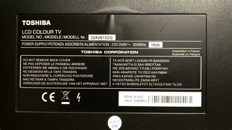 Toshiba 32av615dg lcd tv reparaturanleitung download herunterladen. - Amana ptac service manual model number pth.