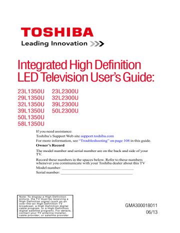 Toshiba 32hl85 lcd color tv service manual. - Diosas, brujas y damas de la noche (nuevohacer).