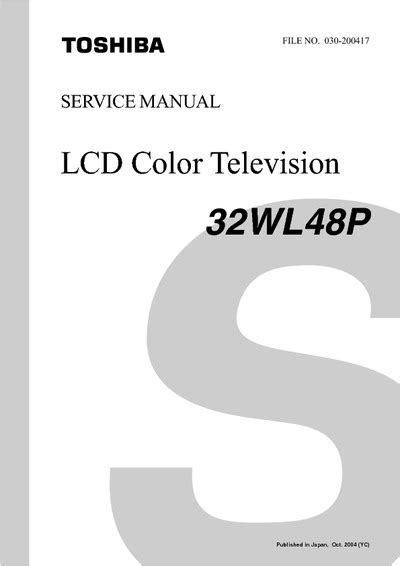 Toshiba 32wl48p lcd tv service manual. - A csengelei kunok ura és népe.
