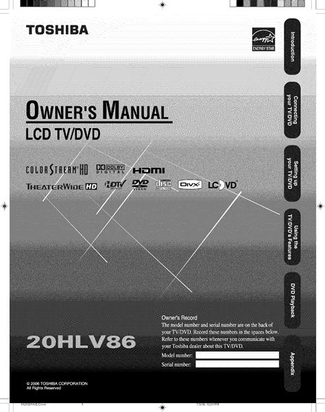Toshiba 36hf12 color tv service manual. - Dtm a20 manuale della stazione totale.