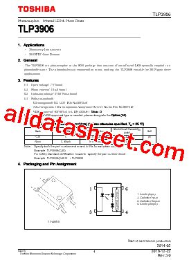 Toshiba TLP3906(E - Datasheet PDF & Tech Specs