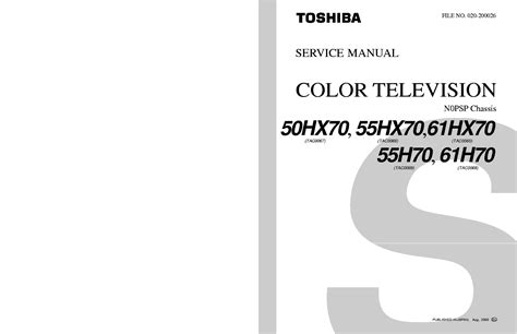 Toshiba color tv 50hx70 55hx70 61hx70 55h70 61h 70 reparaturanleitung download herunterladen. - Manual de reparacion para reloj ansonia.