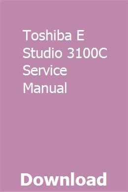 Toshiba e studio 3100c service manual. - Bolsa de bilbao y los negocios financieros.