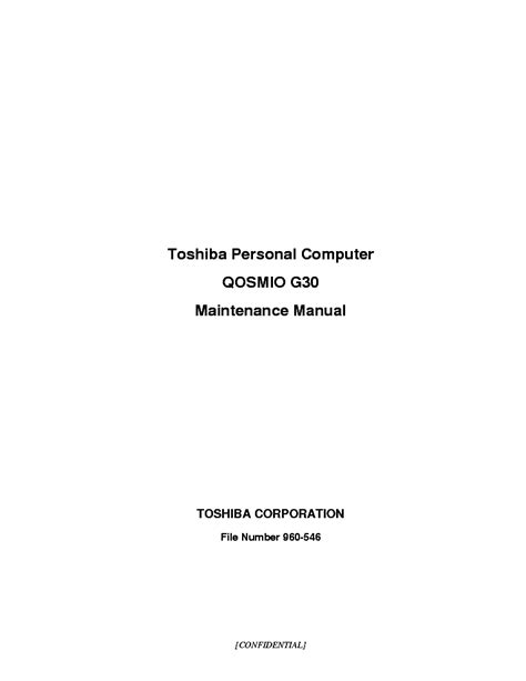 Toshiba qosmio g30 service manual repair guide. - Jack frusciante è uscito dal gruppo.