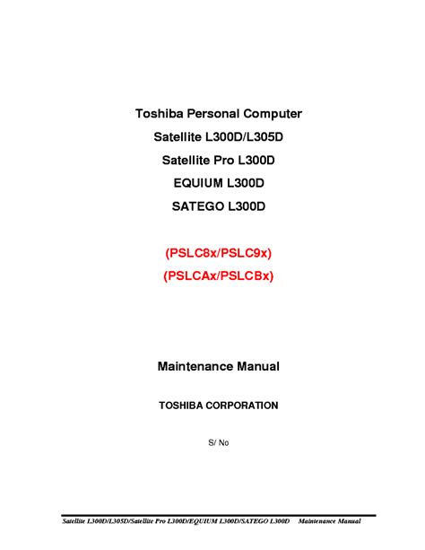 Toshiba satellite l300d l305d pro l300d equium l300d service manual repair guide. - Suzuki sv 650 service manual 1999 2001.