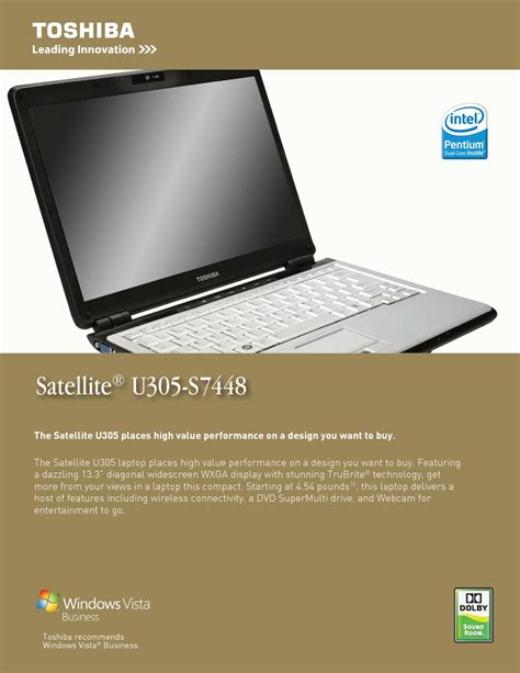 Toshiba satellite u series u305 series free manual. - Icaew tax ti study manual 2015.