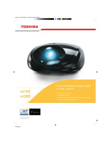 Toshiba tdp et20 dlp data projector service manual. - Realidades e ficçõ̃es na trama fotográfica.