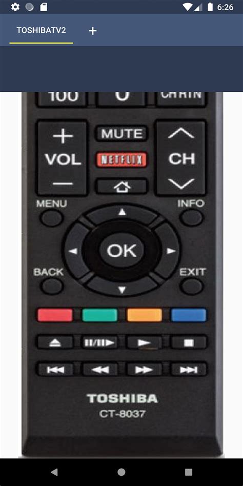 Toshiba tv remote app.  The application works on all televisions equipped with ...