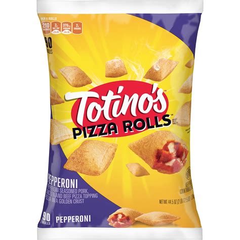 Tostitos pizza. Product Description. Cheese and sausage. Name a more iconic duo—we’ll wait. Totino’s Sausage Party Pizza, for when you’re in a sausage or bust mood and only one topping will do. Bakes in less than 20 minutes. Pop a frozen pizza into the toaster oven or fit two on a cookie sheet in the oven for the ultimate pizza party, helping to make ... 