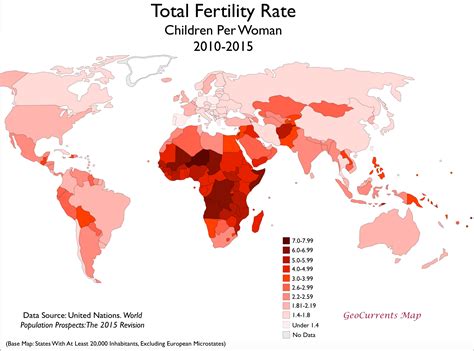 Total fertility rate by country - Thematic Map - South America