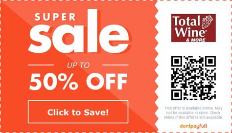 Save up to 5% OFF Promo Codes with Total Wine Free Shipping. Use C