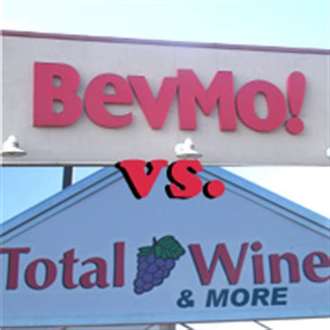 Total wine or bevmo. Total Wine currently has locations in Brea and Tustin. When the Huntington Beach store opens, Total Wine will be about a half-mile from a BevMo. “Total Wine is going in where the Office Max used ... 