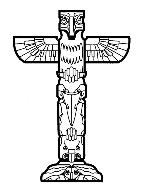Totem Pole Coloring