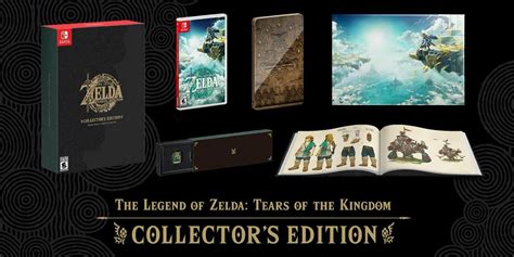 Description. Unveil the essence of Hyrule with this exclusive collector's treasure trove, curated for the most ardent Zelda aficionados. Delve into a world of adventure and nostalgia with each meticulously crafted item housed within this enchanting box set. Crafted Beer Stein: Raise your spirits as you sip from this masterfully designed beer .... 