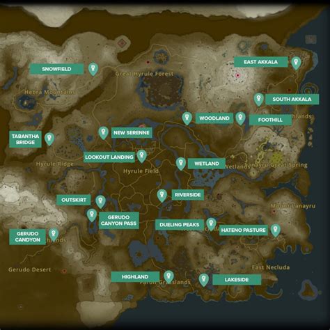 Lindor’s Brow shrine locations map. The Lindor’s Brow region includes the Lindor’s Brow Skyview Tower, Hyrule Ridge, Tabantha Great Bridge, Tabantha Frontier, New Serenne and Tabantha ...