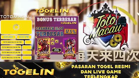 Toto macau jam 1 hari ini. Live slot olympus hari.