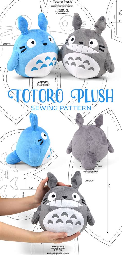 Totoro Plush Sewing Pattern by SewDesuNe on DeviantArt