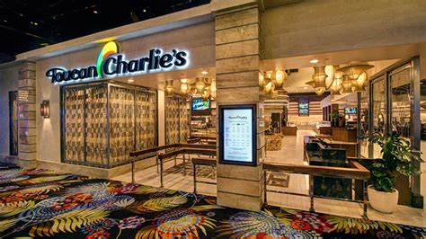 Nov 9, 2023 · Atlantis' Toucan Charlie's Buffet & Grille: Veterans will receive one complimentary lunch buffet between 11 a.m. and 3 p.m. from Wednesday, Nov. 8 through Friday, Nov. 10. Guests must present ... 