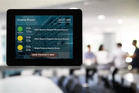 Touch Digital Meeting Room Signs - Visix Digital Signage