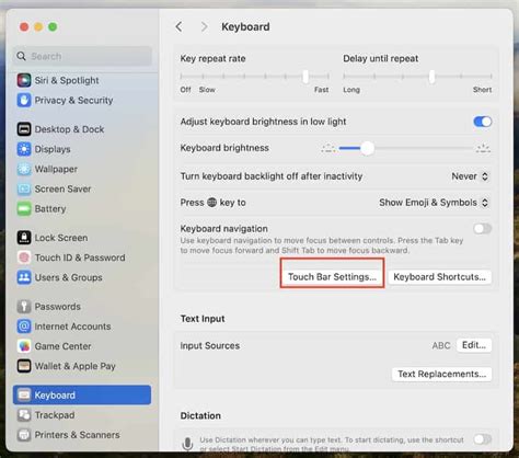 Touch bar disappeared.  The Touch Bar settings in the keyboard settings are gon...